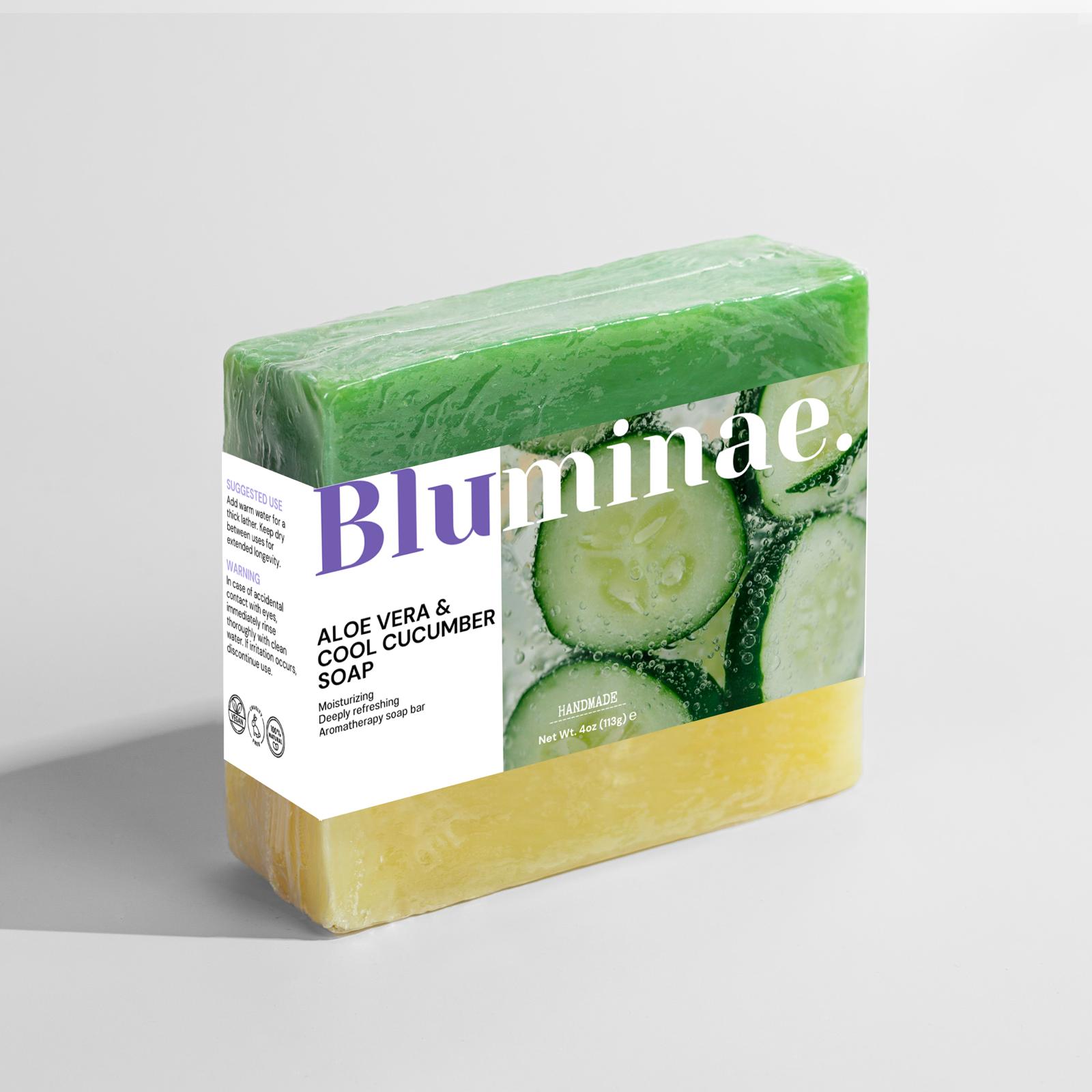 Aloe Vera & Cool Cucumber Soap 🥒 - Bluminae.