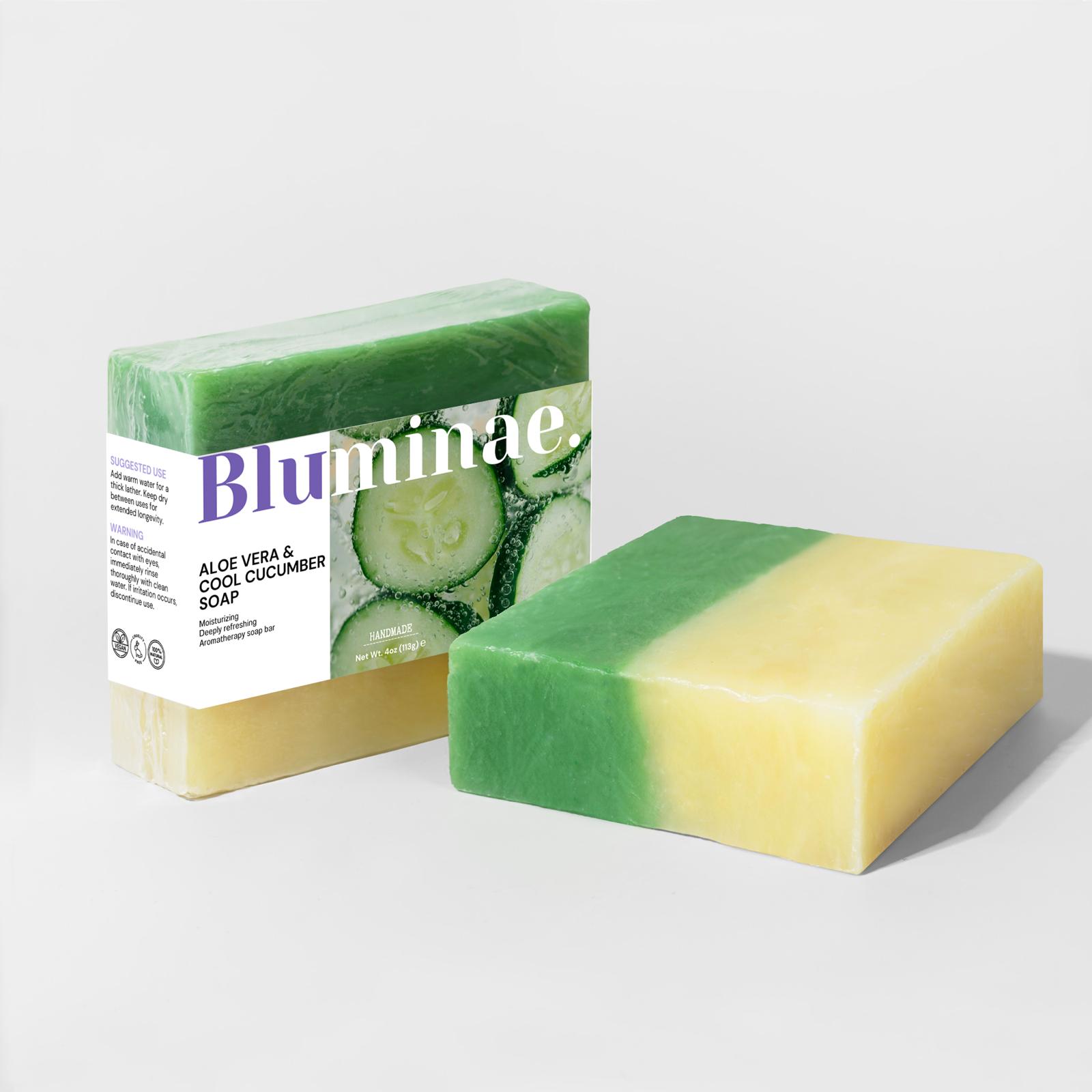 Aloe Vera & Cool Cucumber Soap 🥒 - Bluminae.